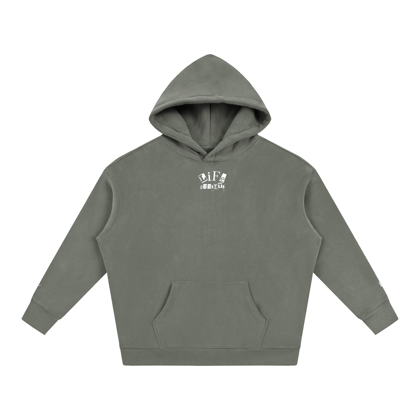 LIFE OFFSETS Oversize Fleeced Hoodie