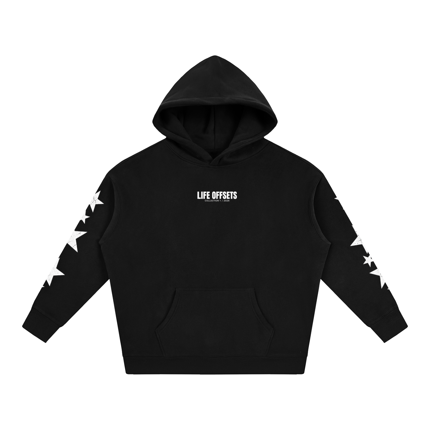 LIFE OFFSETS Oversize Fleeced Hoodie