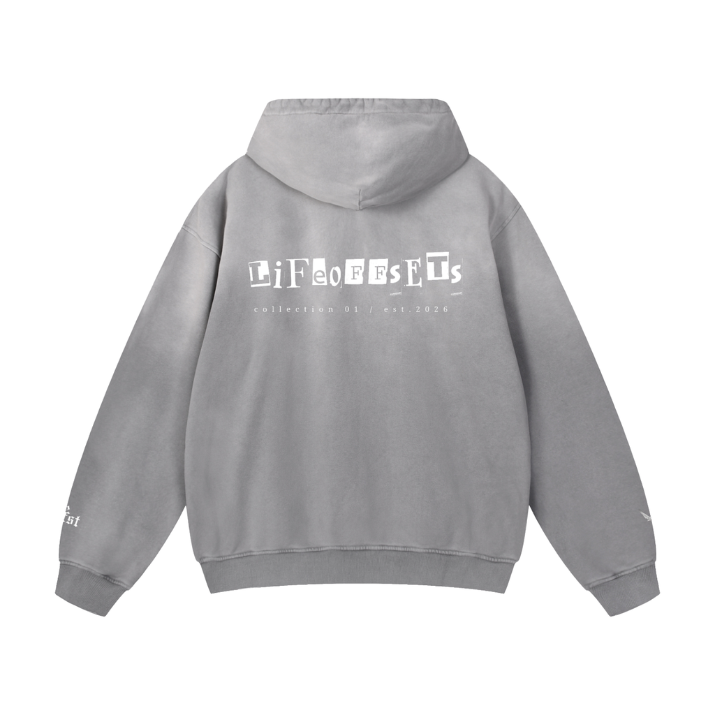 LIFE OFFSETS Heavyweight Sunfade Oversized Hoodie