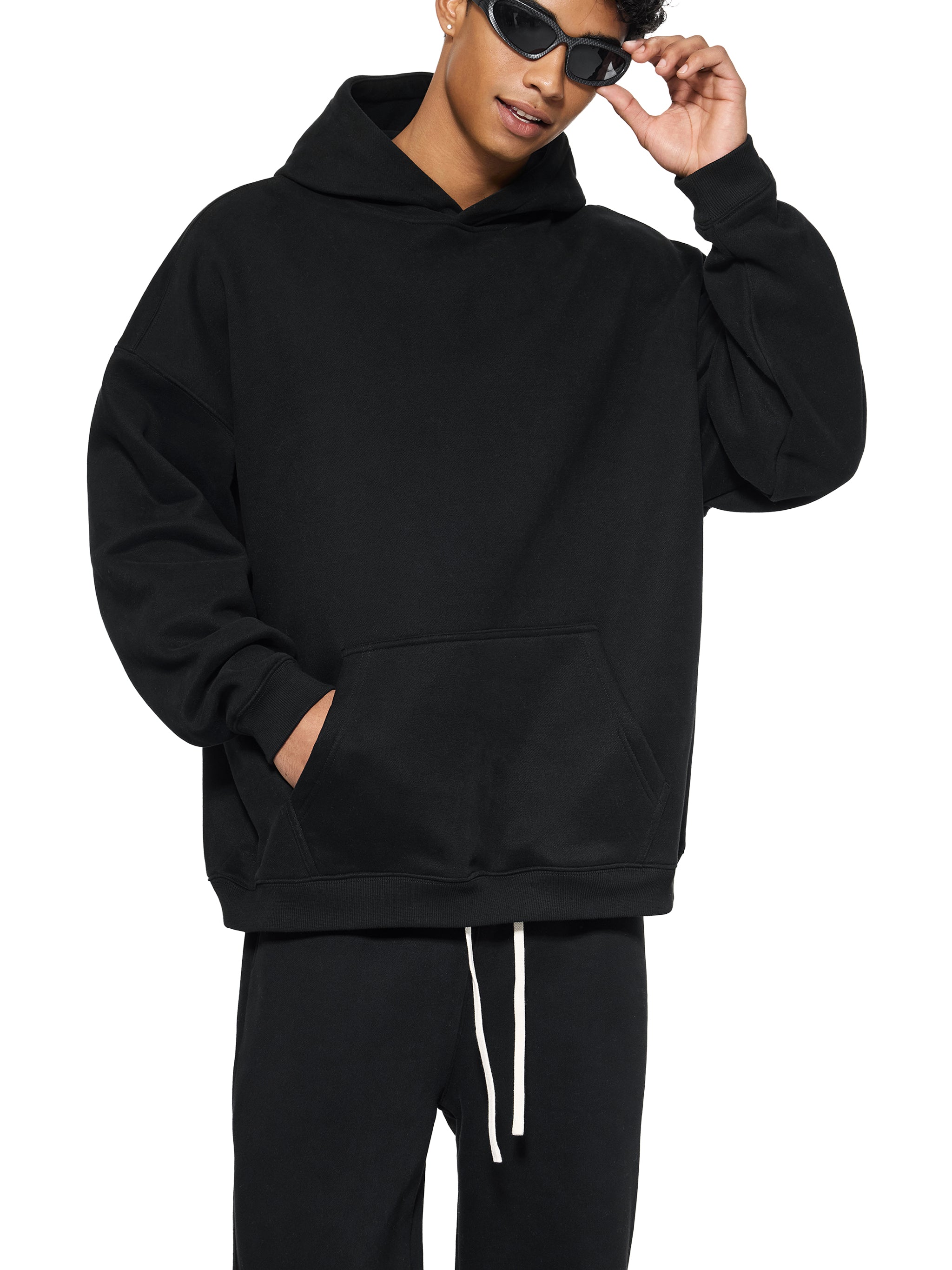 LIFE OFFSETS Oversize Fleeced Hoodie